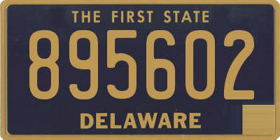 DE license plate 895602