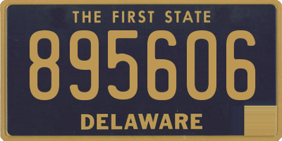 DE license plate 895606