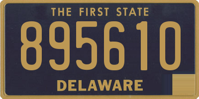 DE license plate 895610
