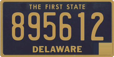 DE license plate 895612