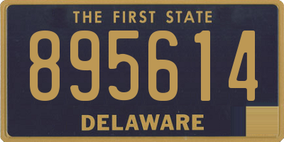 DE license plate 895614