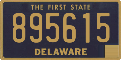 DE license plate 895615