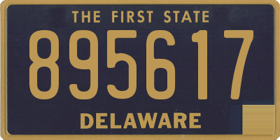 DE license plate 895617