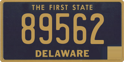 DE license plate 89562