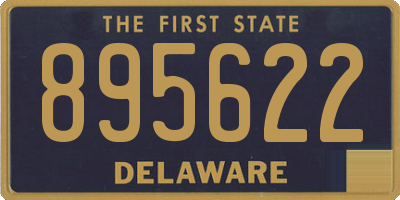 DE license plate 895622