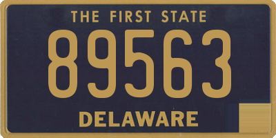 DE license plate 89563