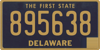 DE license plate 895638