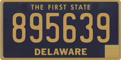 DE license plate 895639