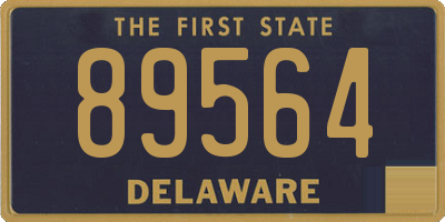 DE license plate 89564