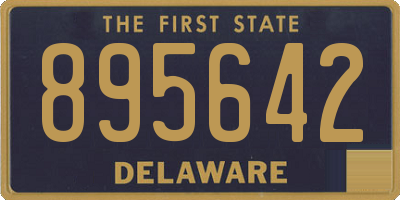 DE license plate 895642