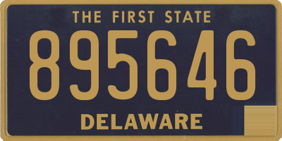 DE license plate 895646