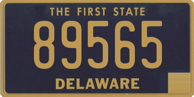 DE license plate 89565