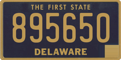 DE license plate 895650