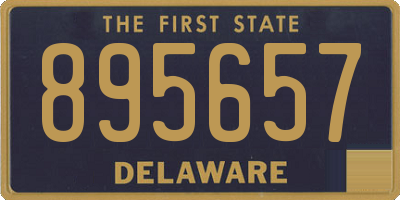 DE license plate 895657