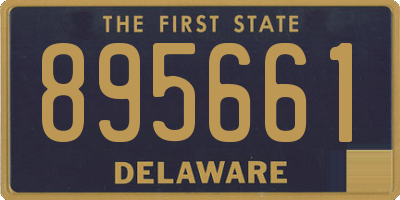 DE license plate 895661