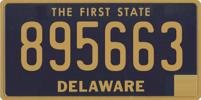 DE license plate 895663