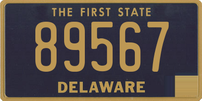 DE license plate 89567