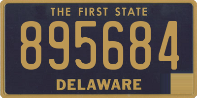 DE license plate 895684