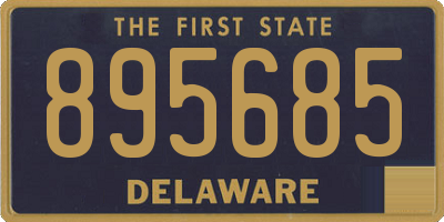 DE license plate 895685