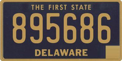 DE license plate 895686