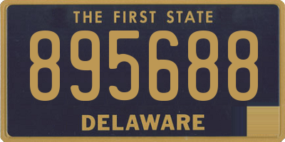 DE license plate 895688