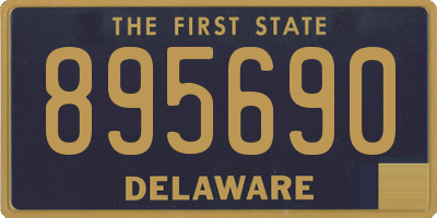 DE license plate 895690