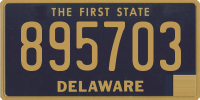 DE license plate 895703