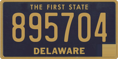DE license plate 895704