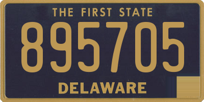 DE license plate 895705