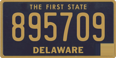 DE license plate 895709