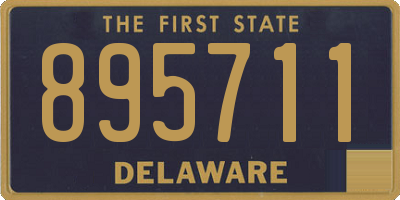 DE license plate 895711