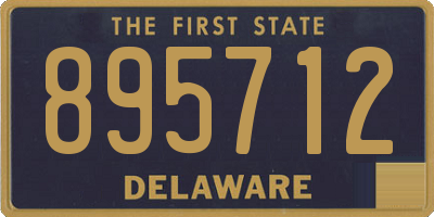 DE license plate 895712
