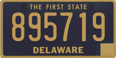 DE license plate 895719