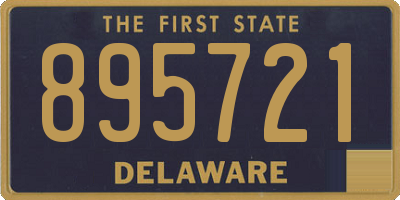 DE license plate 895721