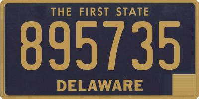 DE license plate 895735