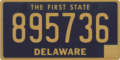 DE license plate 895736