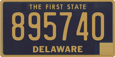 DE license plate 895740