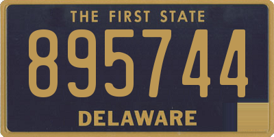 DE license plate 895744