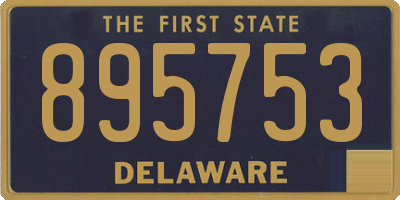 DE license plate 895753