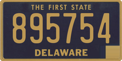 DE license plate 895754