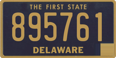 DE license plate 895761