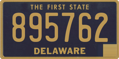 DE license plate 895762
