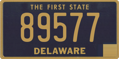 DE license plate 89577