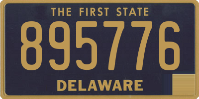 DE license plate 895776