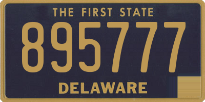 DE license plate 895777