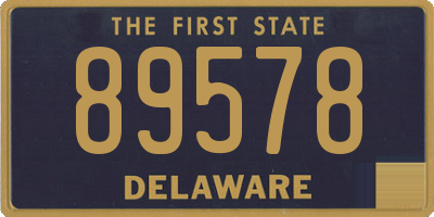 DE license plate 89578
