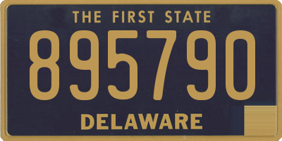 DE license plate 895790