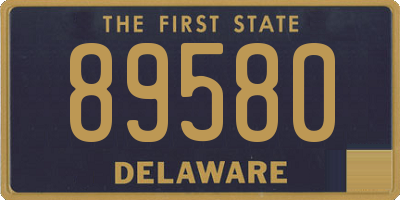 DE license plate 89580
