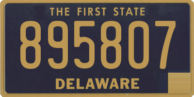 DE license plate 895807
