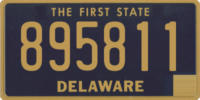 DE license plate 895811